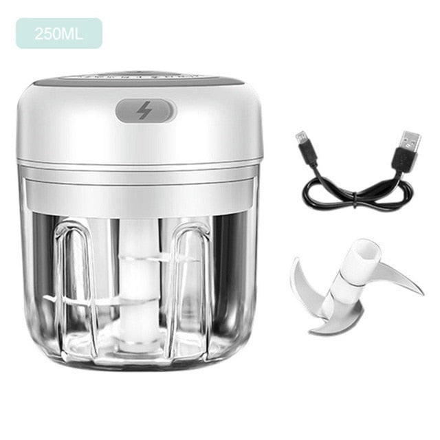 100/250ml Portable Electric Garlic Cutter