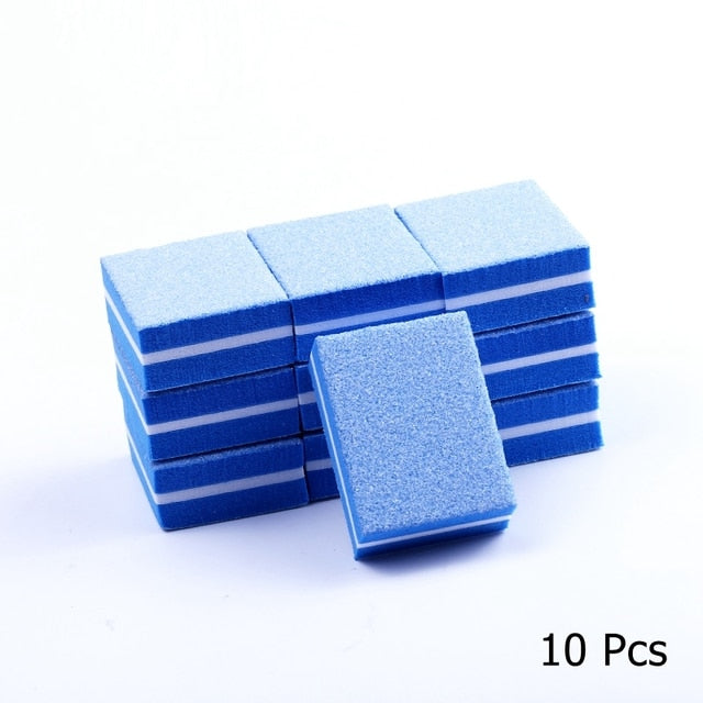 10/25/50pcs lot Double-sided Mini Nail File Blocks