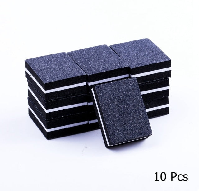 10/25/50pcs lot Double-sided Mini Nail File Blocks