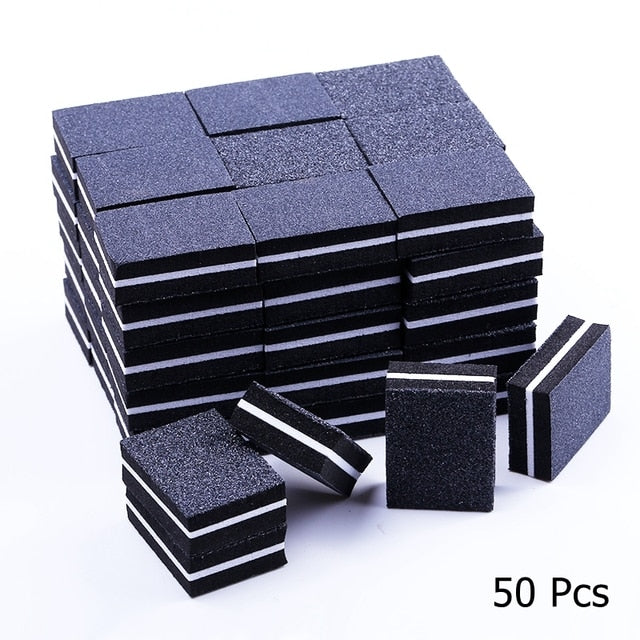 10/25/50pcs lot Double-sided Mini Nail File Blocks