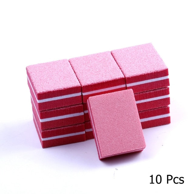 10/25/50pcs lot Double-sided Mini Nail File Blocks