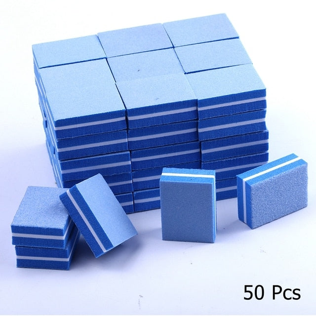 10/25/50pcs lot Double-sided Mini Nail File Blocks