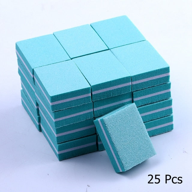 10/25/50pcs lot Double-sided Mini Nail File Blocks