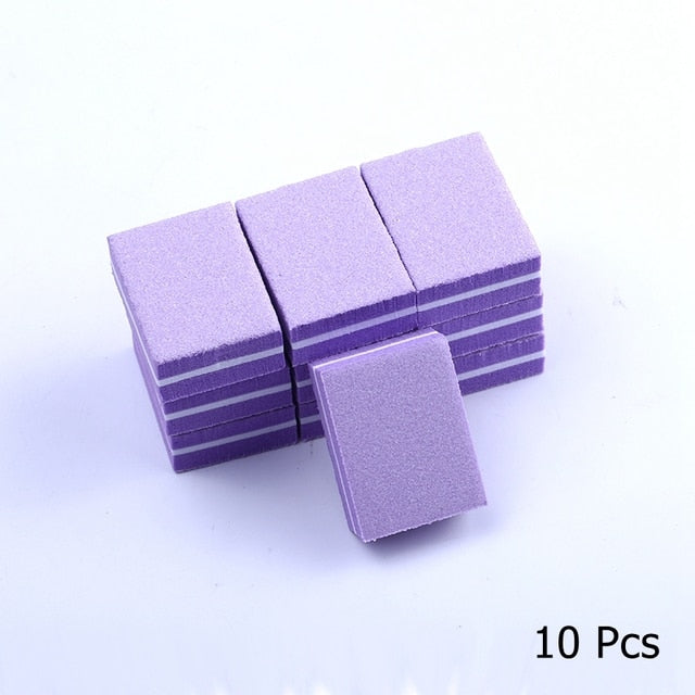 10/25/50pcs lot Double-sided Mini Nail File Blocks