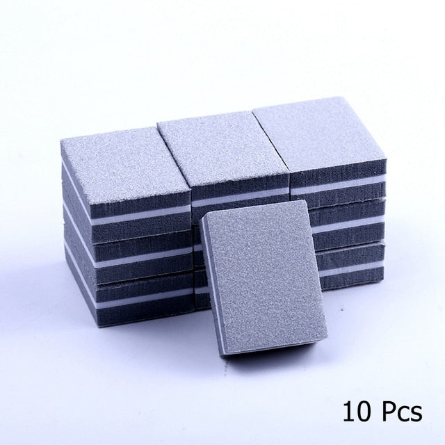 10/25/50pcs lot Double-sided Mini Nail File Blocks