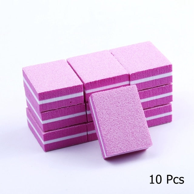 10/25/50pcs lot Double-sided Mini Nail File Blocks