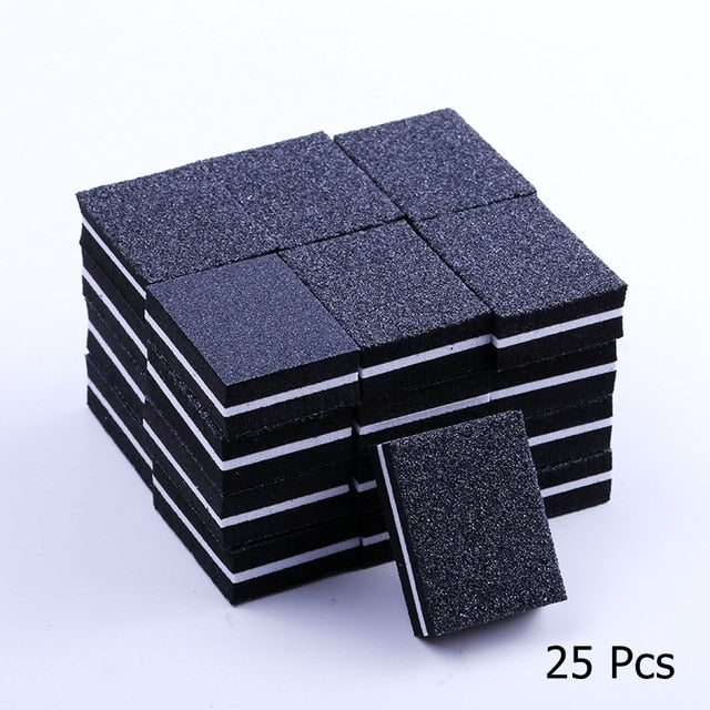 10/25/50pcs lot Double-sided Mini Nail File Blocks
