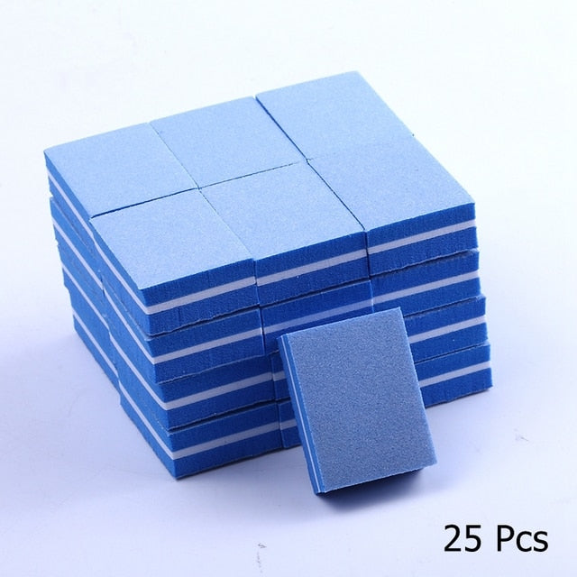 10/25/50pcs lot Double-sided Mini Nail File Blocks