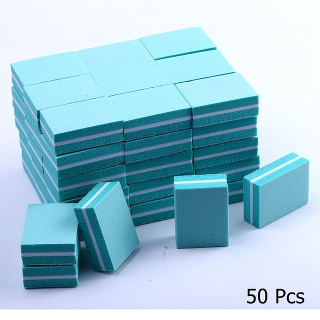 10/25/50pcs lot Double-sided Mini Nail File Blocks