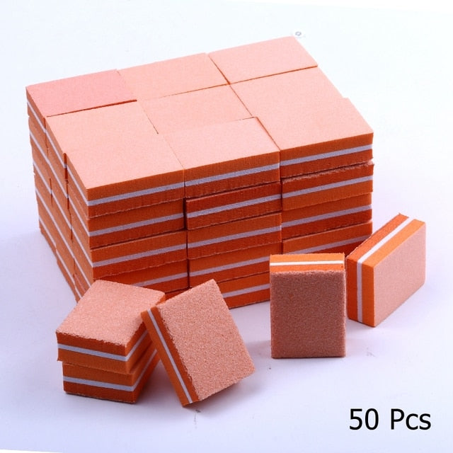 10/25/50pcs lot Double-sided Mini Nail File Blocks