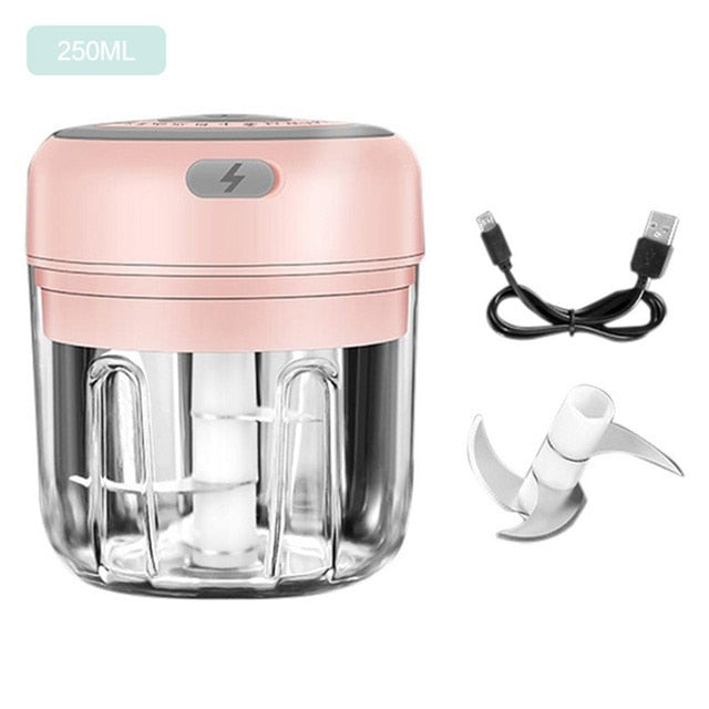 100/250ml Portable Electric Garlic Cutter