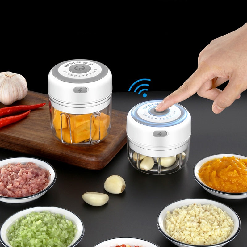 100/250ml Portable Electric Garlic Cutter