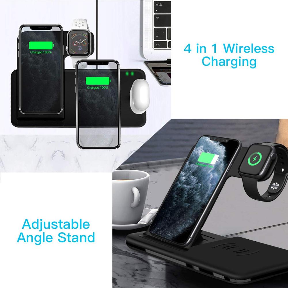 15W Qi Fast Wireless Charger Stand For iPhone