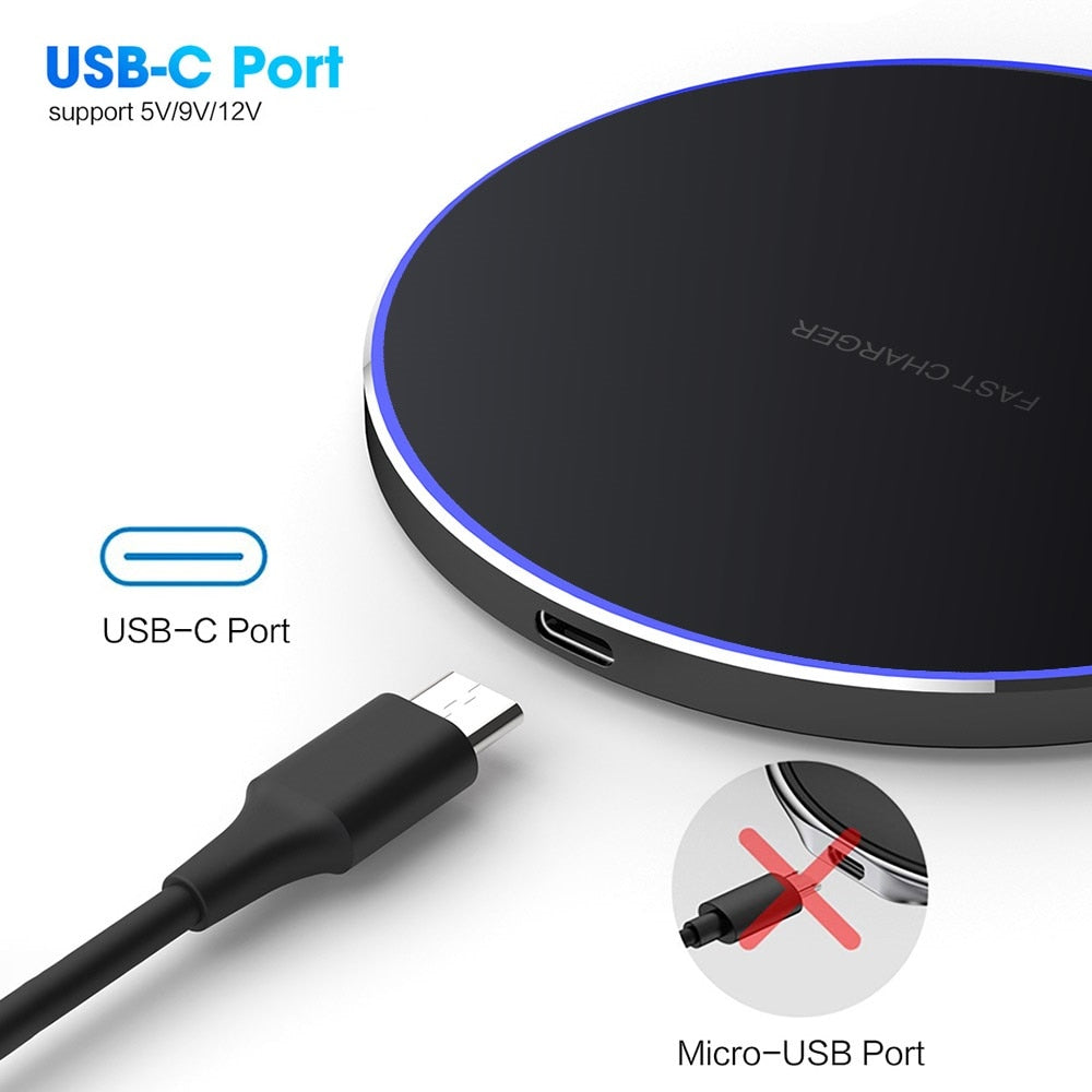 30W Qi Wireless Charger For iPhone