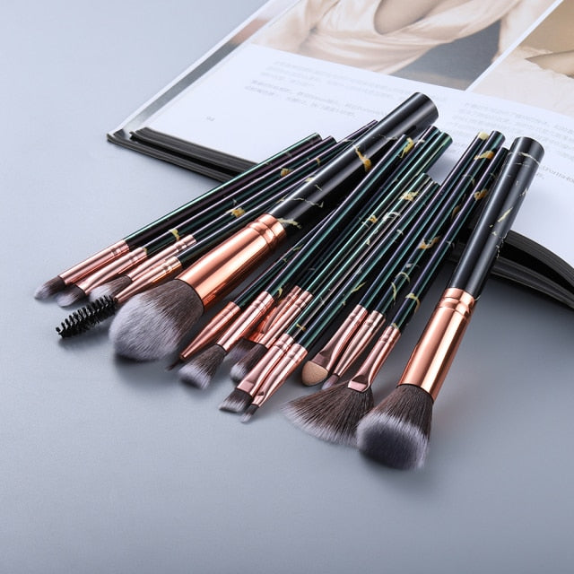 FLD 5/15Pcs Makeup Brushes Tool Set