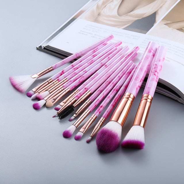 FLD 5/15Pcs Makeup Brushes Tool Set