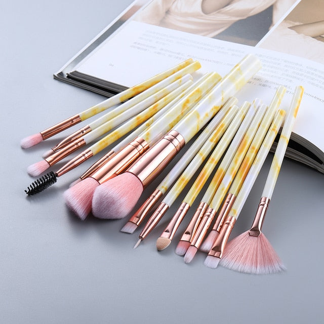 FLD 5/15Pcs Makeup Brushes Tool Set