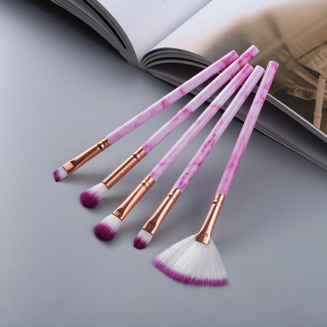 FLD 5/15Pcs Makeup Brushes Tool Set