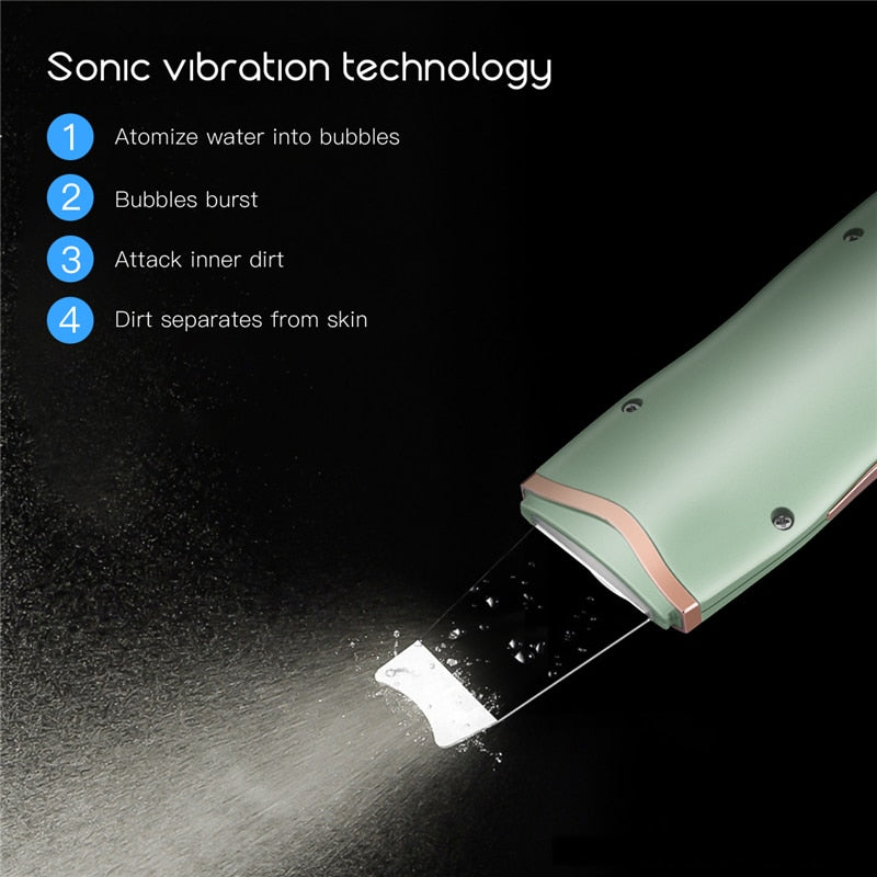 Ultrasonic Facial Skin Scrubber